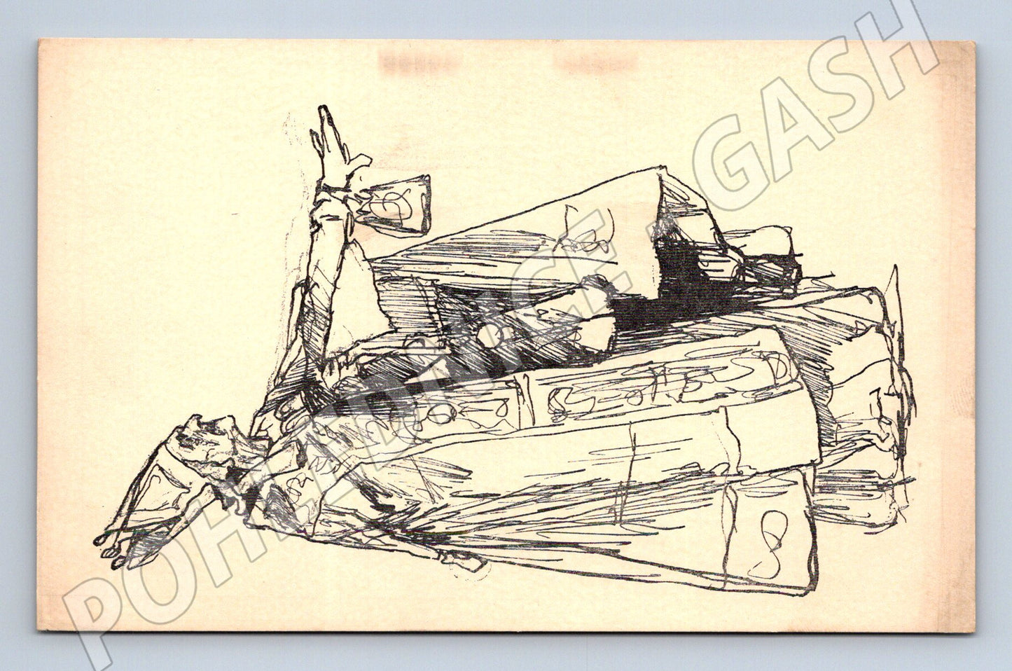 Pohlednice V Brožík studie M J Hus (M4615)