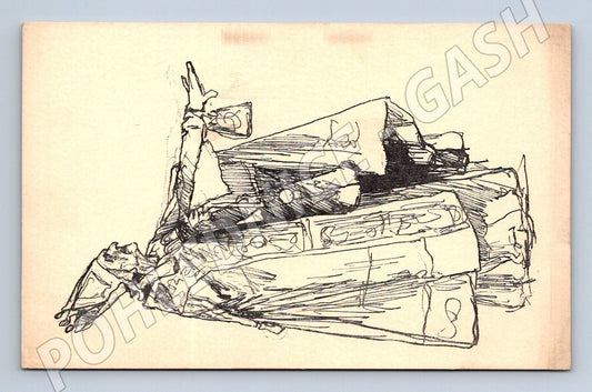 Pohlednice V Brožík studie M J Hus (M4615)