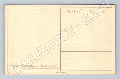 Pohlednice V Brožík studie M J Hus (M4615)