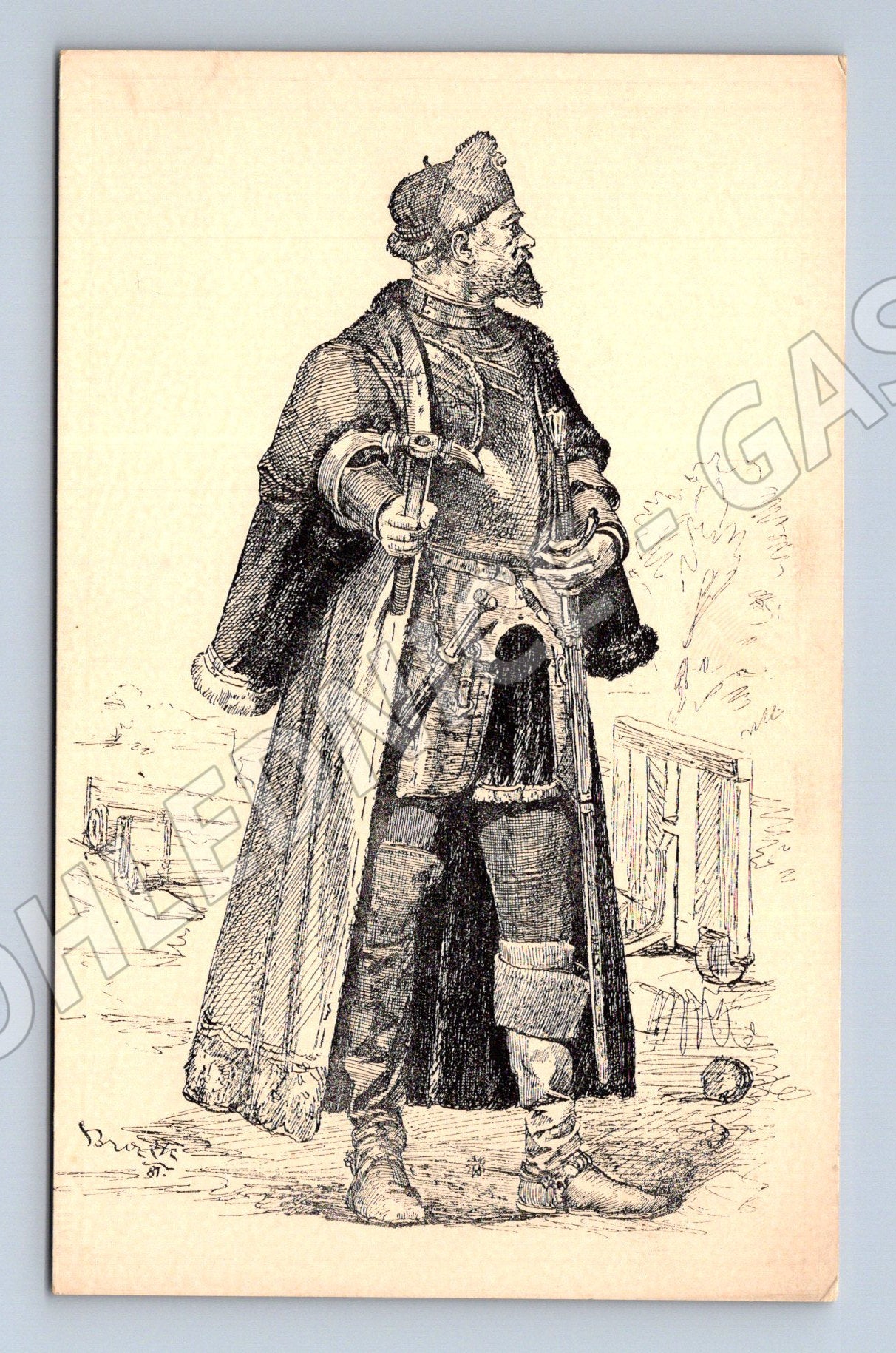 Pohlednice Táborský hejtman Brožík (M4616)