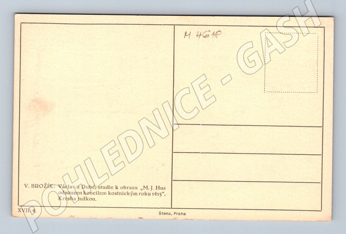 Pohlednice Václav z Dubé Brožík (M4618)