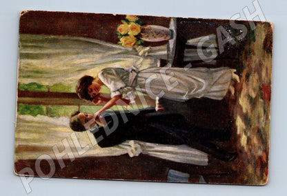 Pohlednice Die Verliebten zamilovaný pár (M4621)