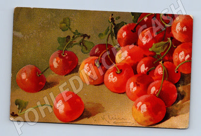 Pohlednice třešně malířství (M4629)