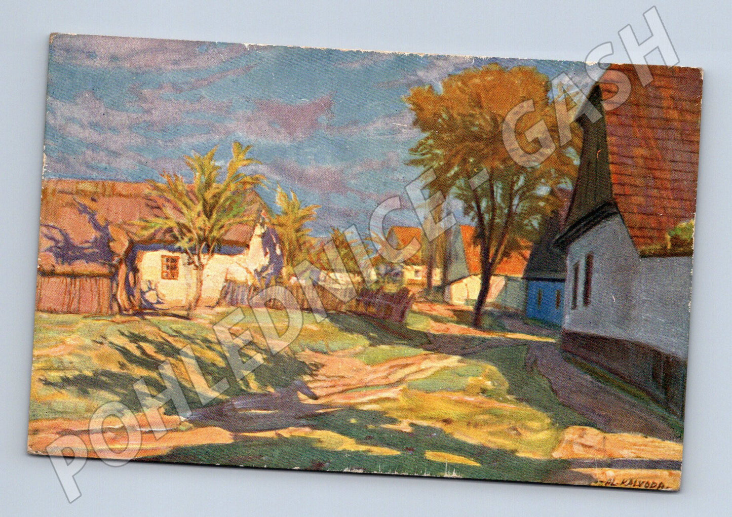 Pohlednice česká vesnice A Kalvoda (M4633)