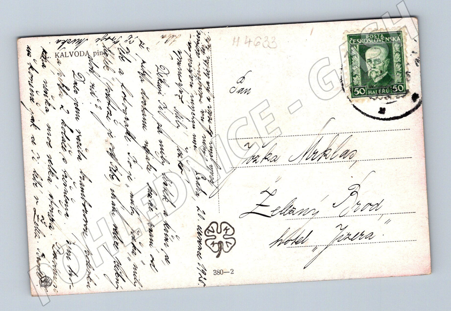 Pohlednice česká vesnice A Kalvoda (M4633)