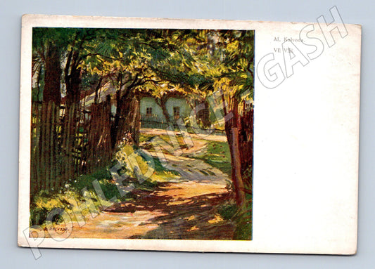 Pohlednice Al Kalvoda Ve vsi malířství (M4639)