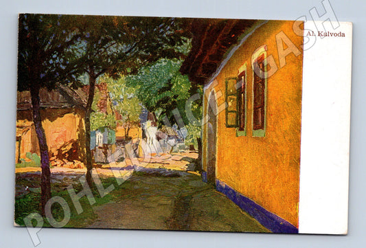 Pohlednice Al Kalvoda venkovský dům (M4644)