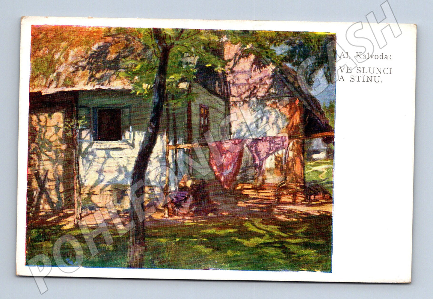 Pohlednice Al Kalvoda Ve slunci a stínu venkov (M4645)