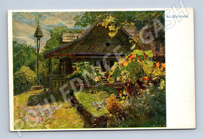 Pohlednice Alois Kalvoda venkovská chalupa (M4649)