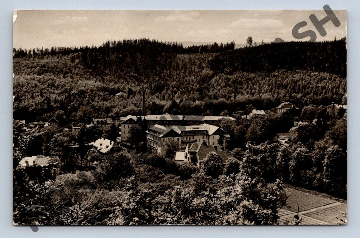 Pohlednice sanatorium Dubí Krušné hory 1954 (M465)