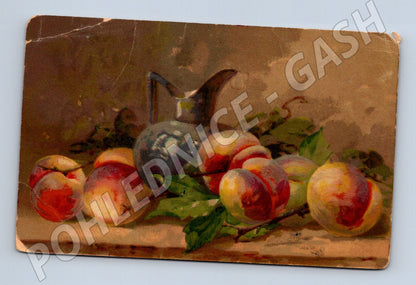 Pohlednice zátiší s ovocem a vázou (M4650)
