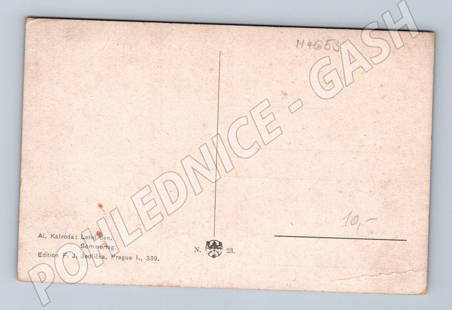 Pohlednice Alois Kalvoda Letní den krajina (M4653)