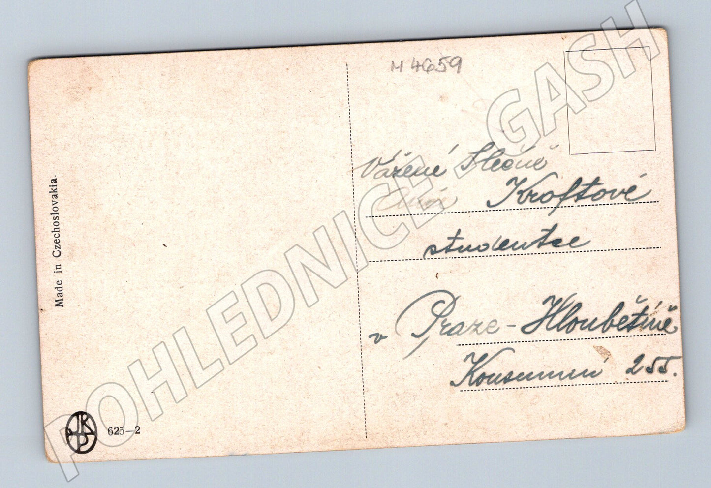 Pohlednice malovaná krajina západ slunce (M4659)