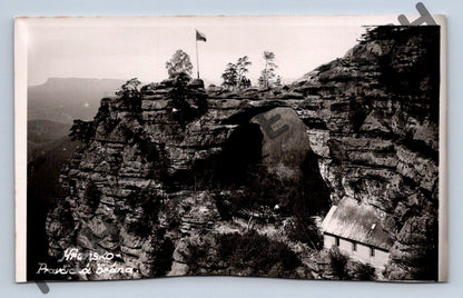 Pohlednice Pravčická brána černobílá 1947 (M466)