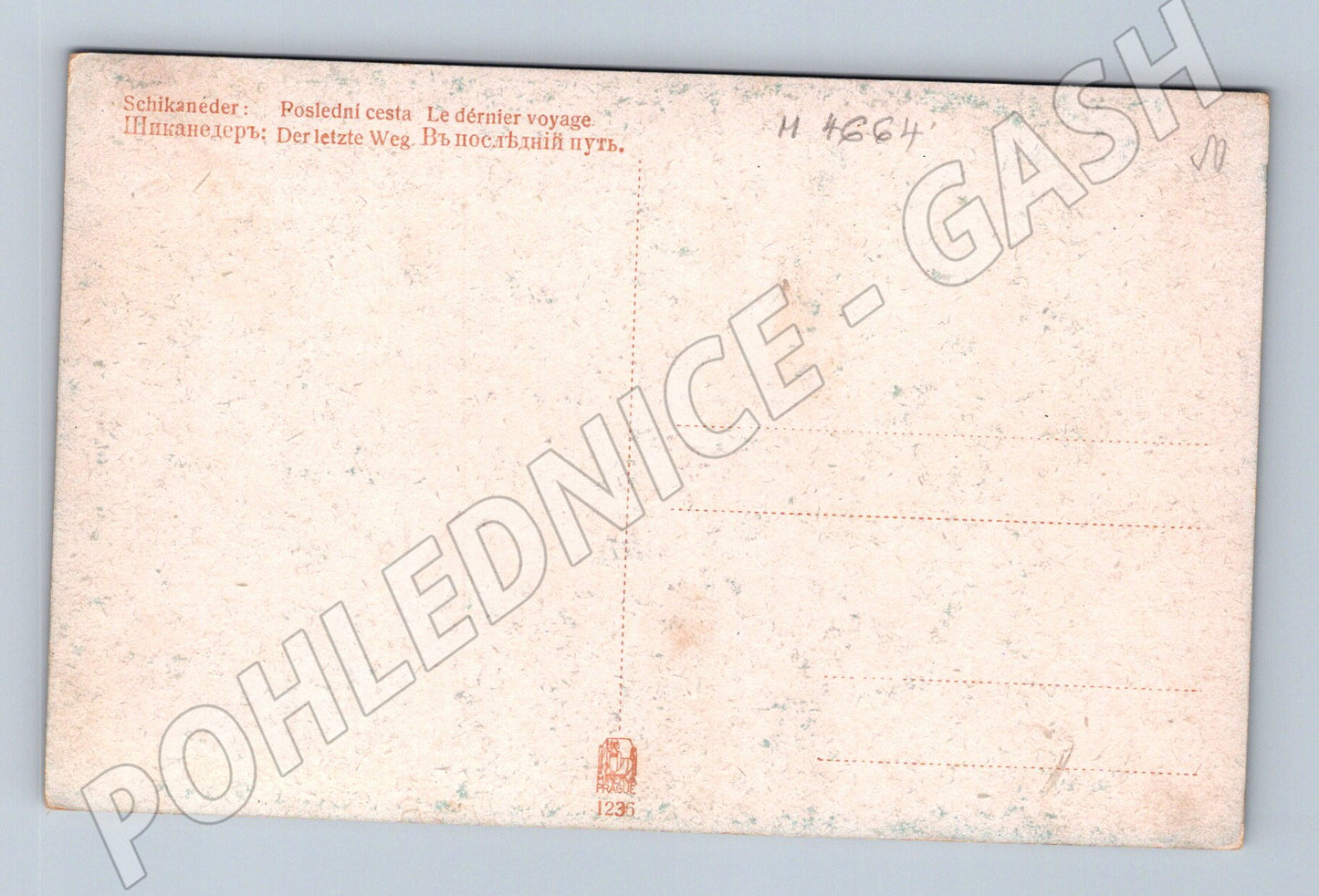 Pohlednice Schikaneder Poslední cesta (M4664)