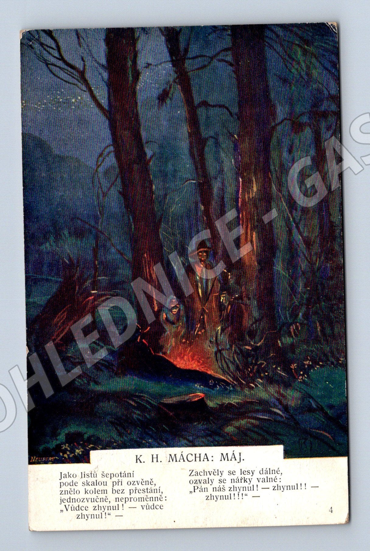 Pohlednice Máj ilustrace Kreisinger (M4665)