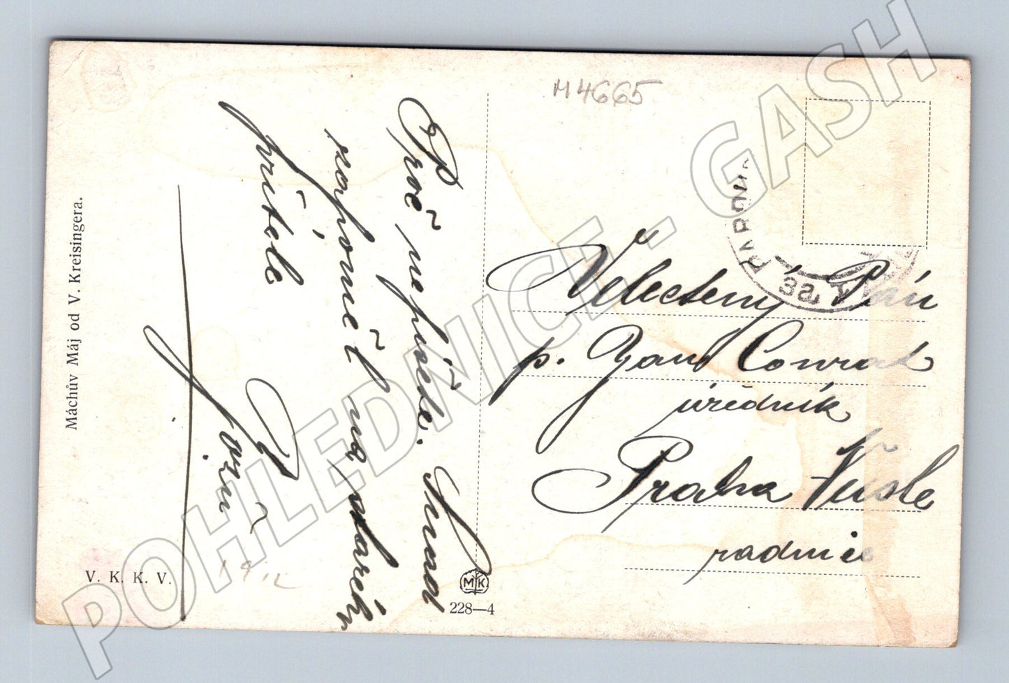 Pohlednice Máj ilustrace Kreisinger (M4665)