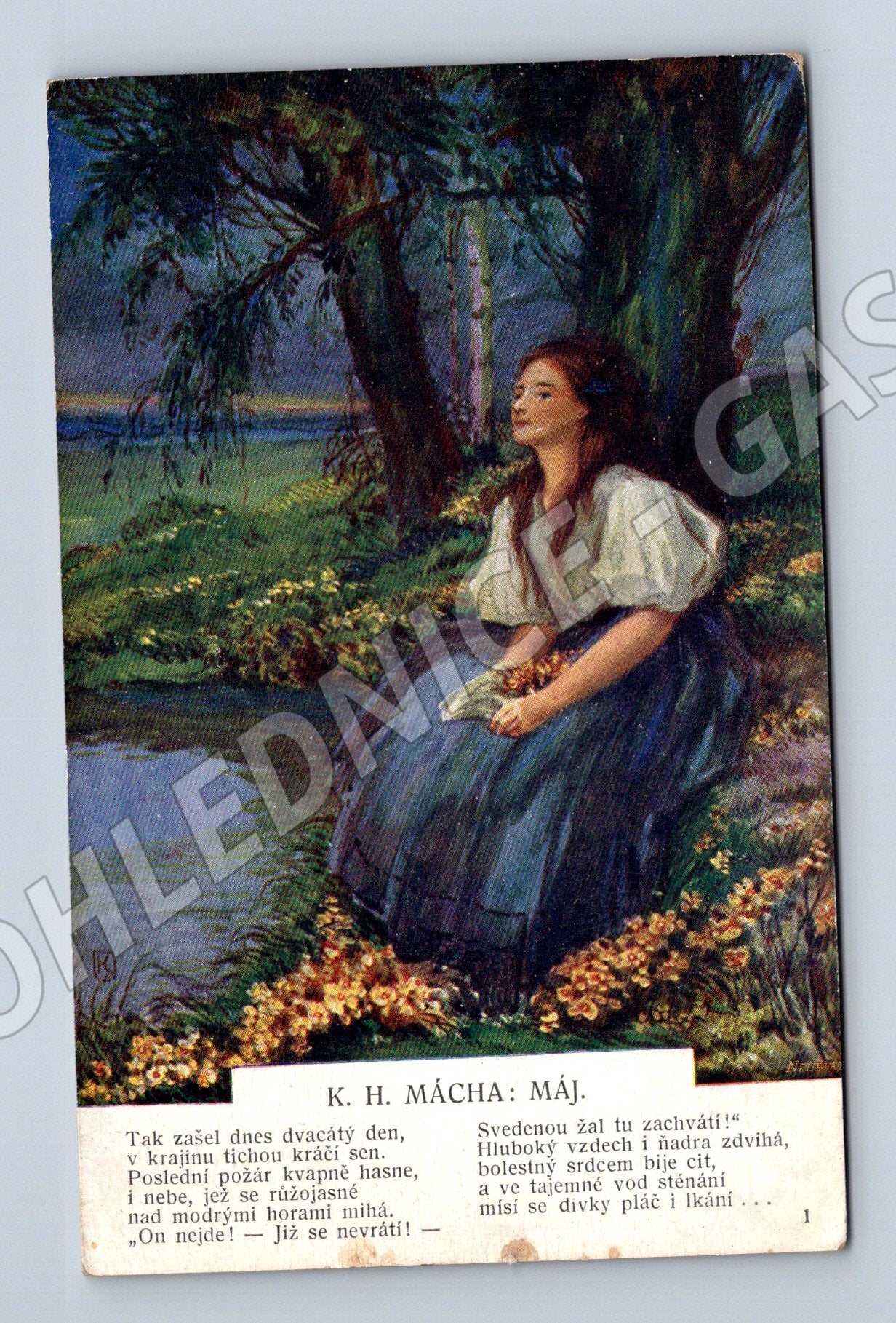 Pohlednice Máj Kreisinger ilustrace (M4666)