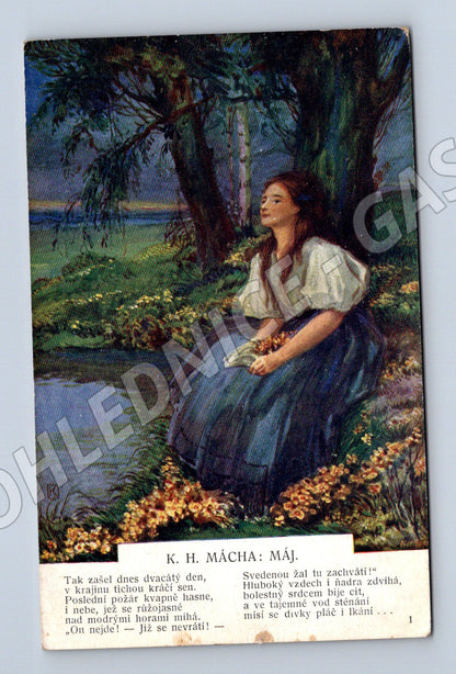 Pohlednice Máj Kreisinger ilustrace (M4666)