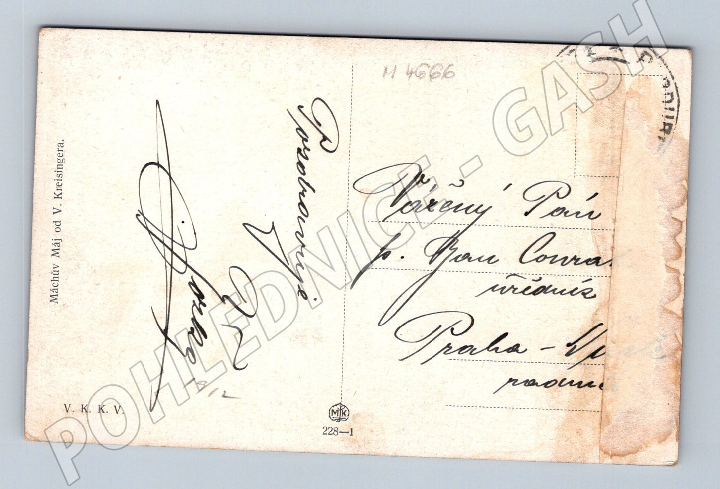 Pohlednice Máj Kreisinger ilustrace (M4666)