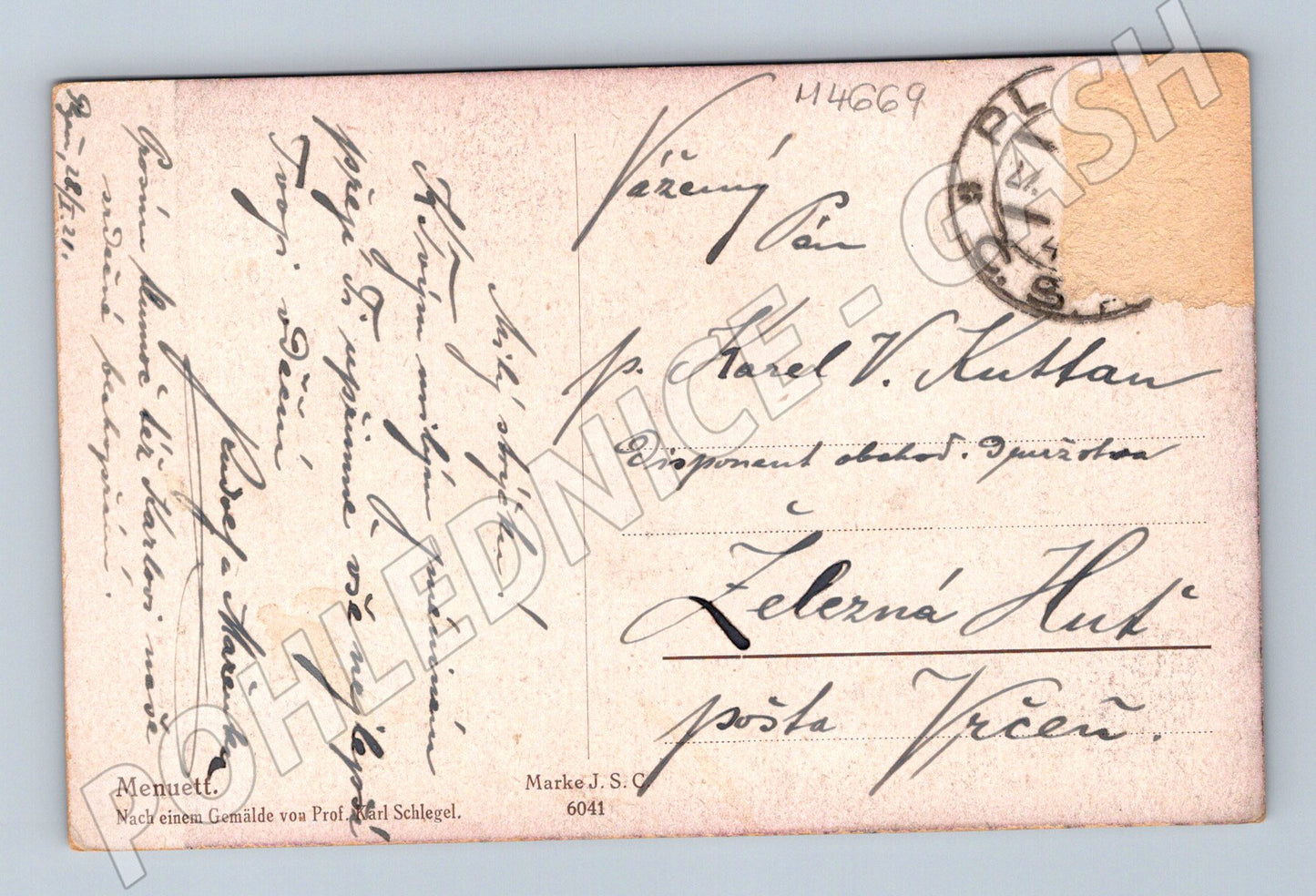 Pohlednice Karl Schlegel Menuett (M4669)