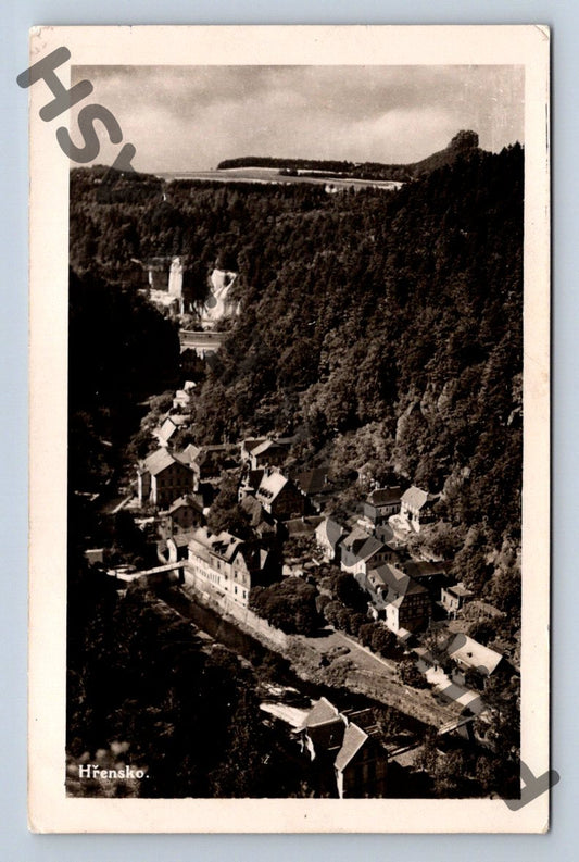 Pohlednice Hřensko letecký pohled (M467)