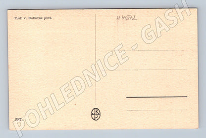 Pohlednice Bukovac Snění secese (M4672)