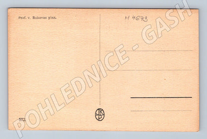 Pohlednice Bukovac Pět cítění (M4673)