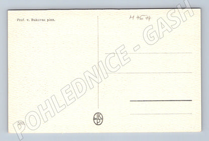 Pohlednice Vlaho Bukovac umění (M4674)