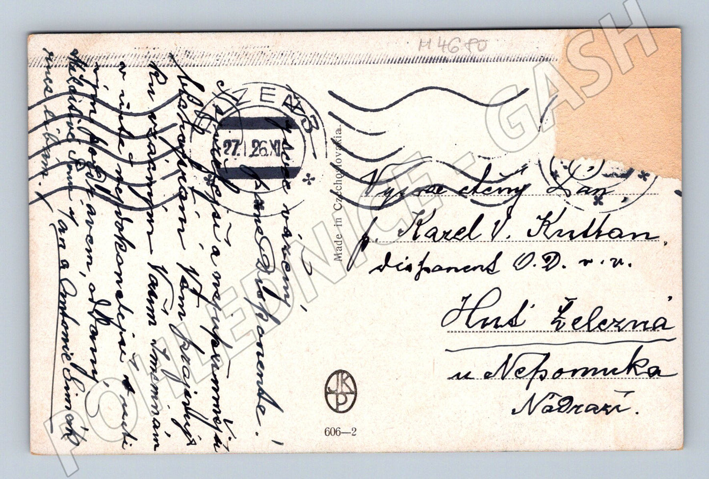 Pohlednice mlýn u vody krajina (M4680)