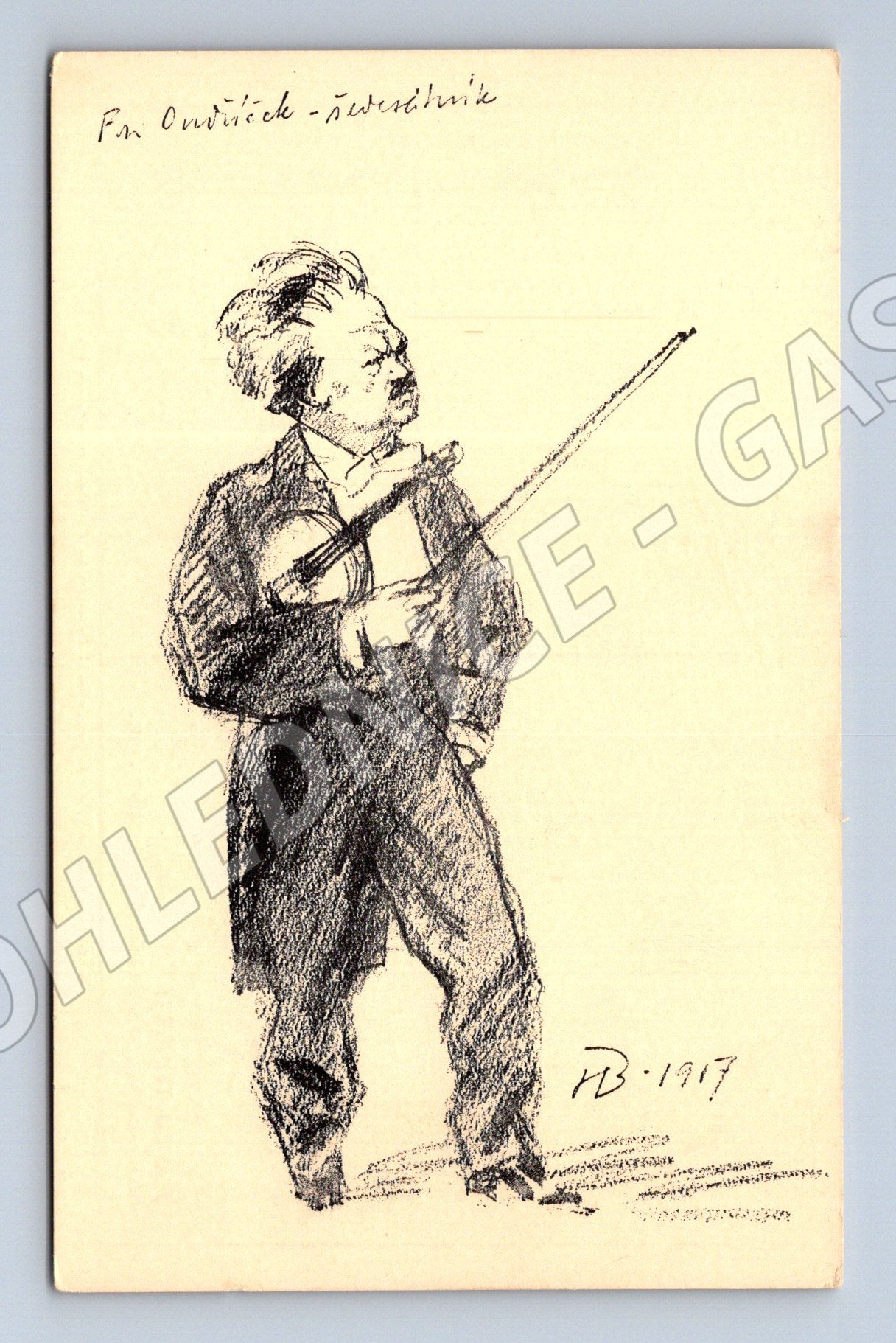 Pohlednice František Ondříček Boettinger (M4685)