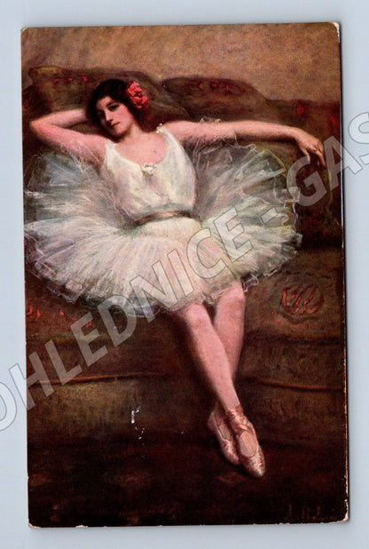 Pohlednice baletka tanečnice (M4692)