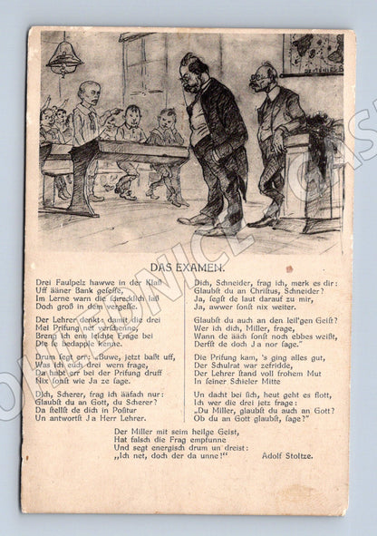 Pohlednice Das Examen školní scéna humor (M4699)