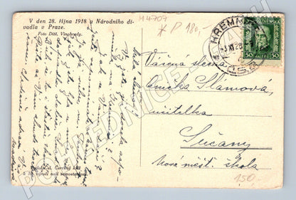 Postcard Prague 28 October National Theatre (M4707)