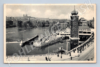 Postcard Prague Vltava and Hradcany (M4717)