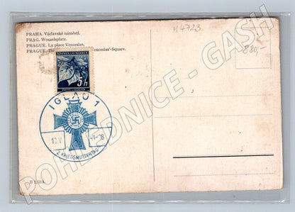 Postcard Prague Wenceslas Square (M4723)