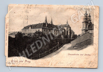 Postcard Prague Emmaus and Skalka (M4737)