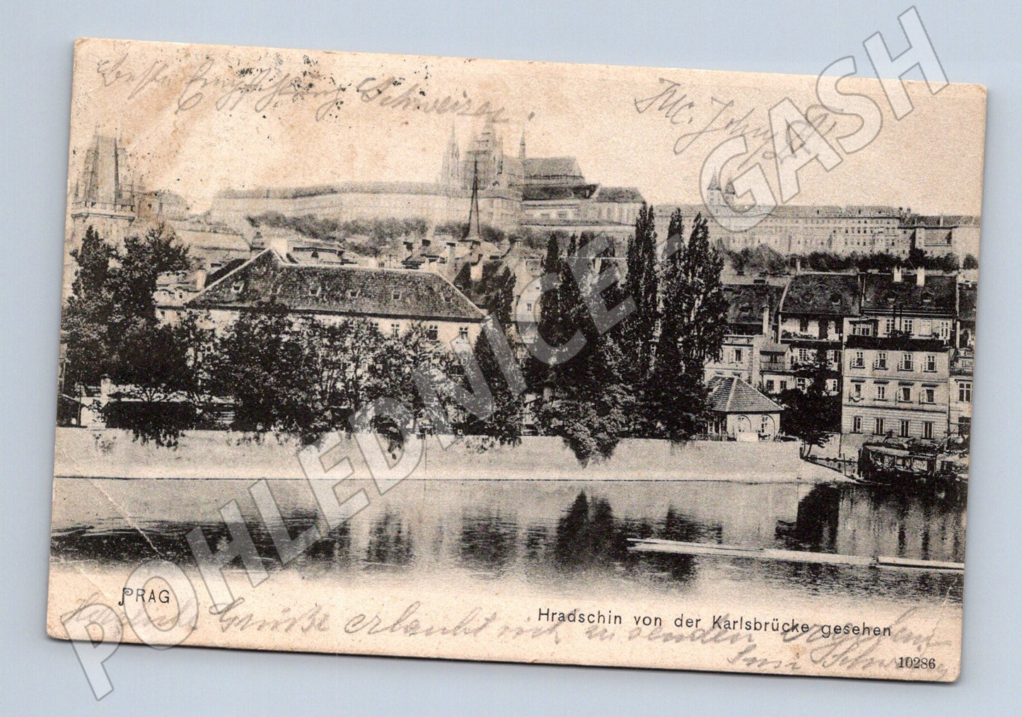 Postcard Hradčany from Charles Bridge (M4742)
