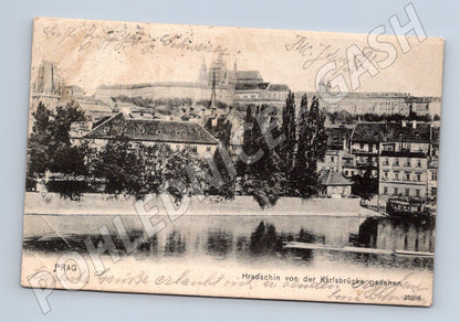 Postcard Hradčany from Charles Bridge (M4742)