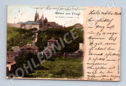 Postcard Gruss aus Prag Prague Castle (M4744)