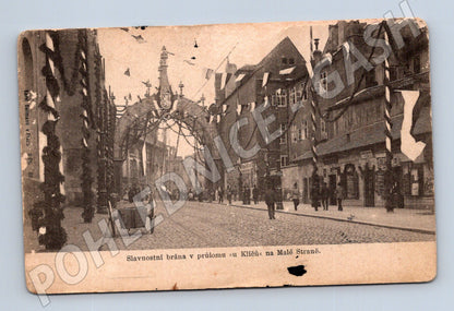 Postcard Ceremonial Gate of Lesser Town (M4746)