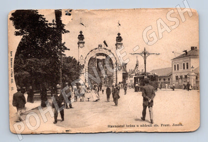 Postcard Ceremonial Gate of the FJ Railway Station (M4747)