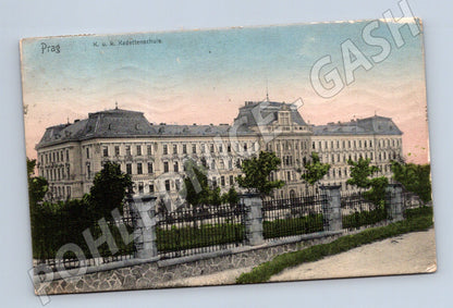 Postcard Prague Kadettenschule colored (M4752)