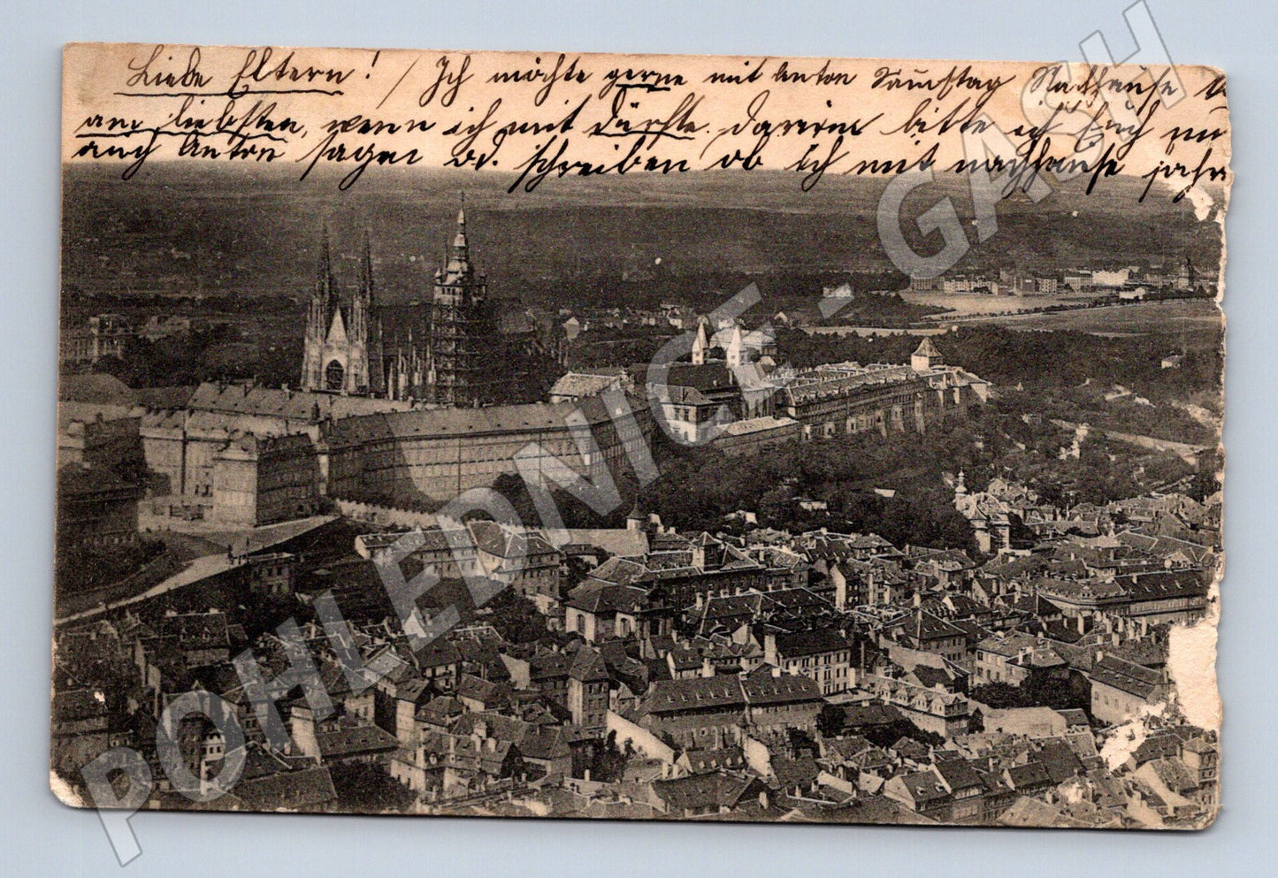 Postcard Prague Prague Castle and St. Vitus Cathedral (M4756)