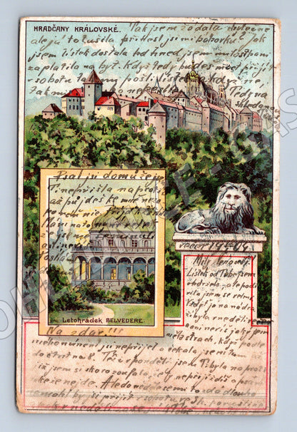 Postcard Prague Hradcany Belvedere (M4758)