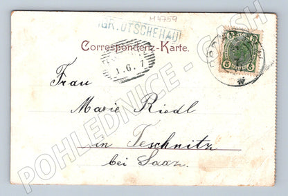 Postcard Prague Wenceslas Square Greetings from Prague (M4759)