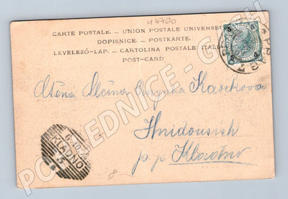 Postcard Prague Hradcany greeting Bellmann (M4760)