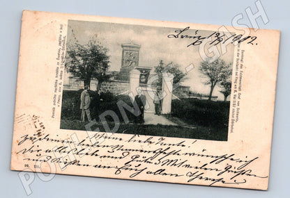 Postcard Prague monument to Marshal Daun (M4764)