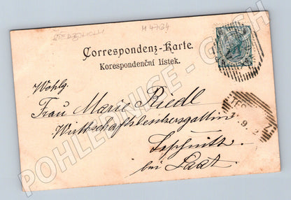 Postcard Prague monument to Marshal Daun (M4764)
