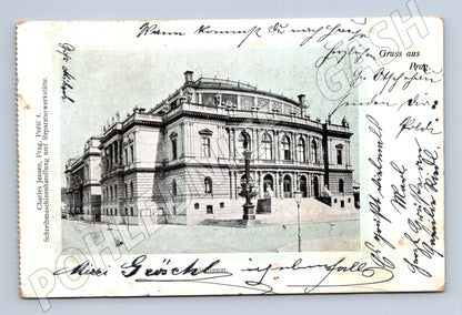 Postcard Prague Rudolfinum used (M4765)